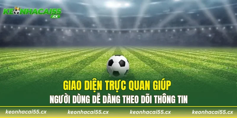Giao diện trực quan giúp người dùng dễ dàng theo dõi thông tin