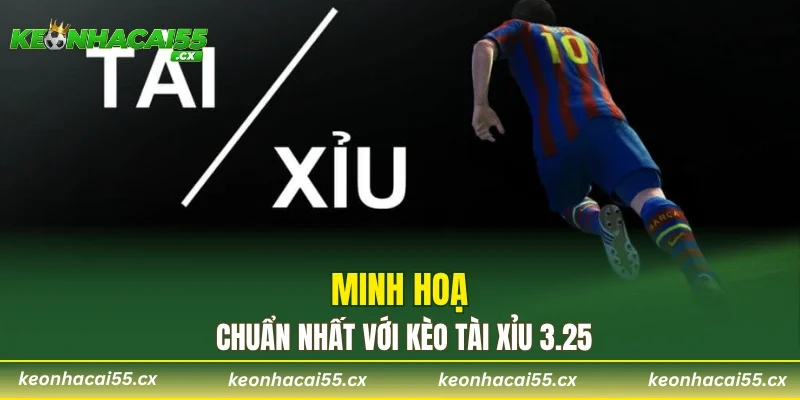 Minh hoạ chuẩn nhất với kèo tài xỉu 3.25
