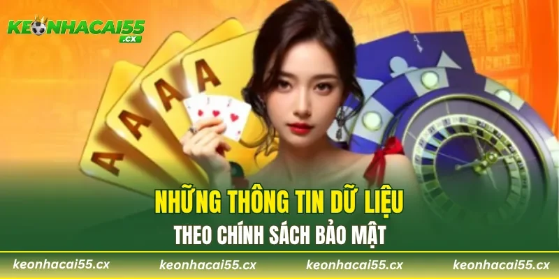 Những thông tin dữ liệu theo chính sách bảo mật