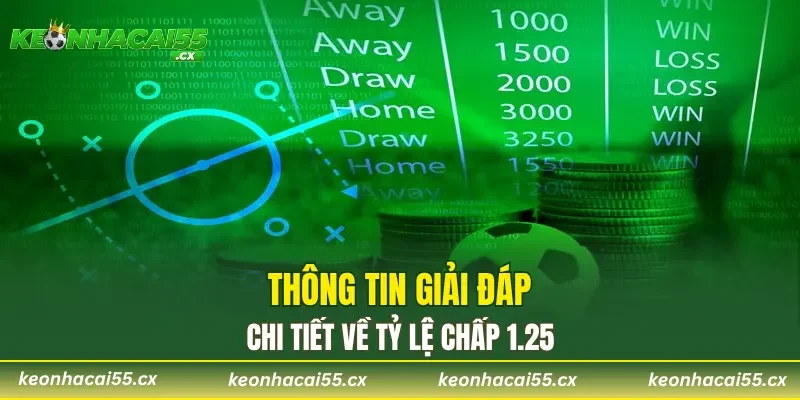 Thông tin giải đáp chi tiết về tỷ lệ chấp 1.25